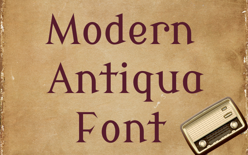 Modern Antiqua Font